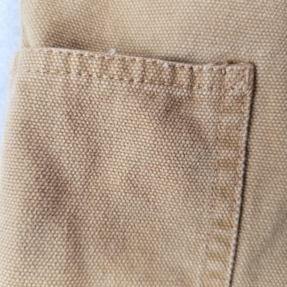 Stanley Pants Mens 36x32 Tan Duck Canvas Carpenter Utility Workwear Heavy Duty - Picture 11 of 16